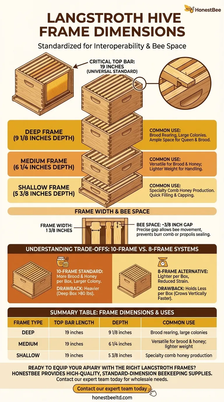 朗氏蜂箱巢框的典型尺寸是多少？为您的蜂场选择合适的尺寸 图解指南