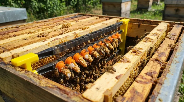 What is the purpose of queen rearing frames? Master Controlled Queen Production for Your Apiary