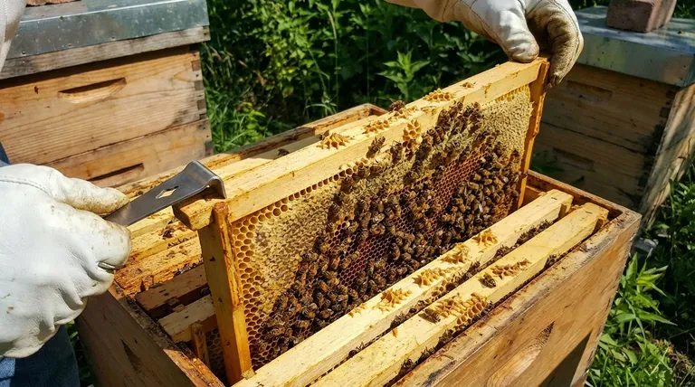 ¿Cómo funciona la herramienta de colmena levantadora de cuadros? Extracción segura y suave de cuadros