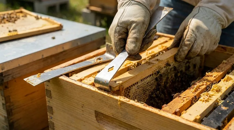 Quali precauzioni di sicurezza sono consigliate per l'apicoltura con gli attrezzi per l'arnia? Padroneggiare la manipolazione sicura per arnie calme ed efficienti