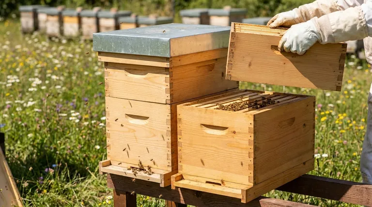 ما هو دور الصندوق العميق (deep super) في خلية النحل؟ أساس مستعمرة مزدهرة