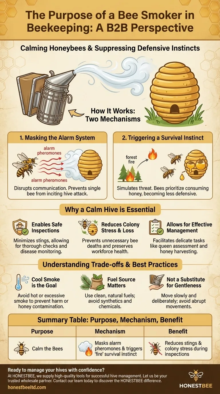 What is the purpose of a bee smoker? Essential for Safe and Calm Hive Management Visual Guide