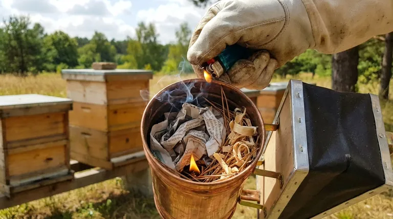 如何正确点燃蜂箱熏烟器?掌握分层点火法,让蜂群保持平静