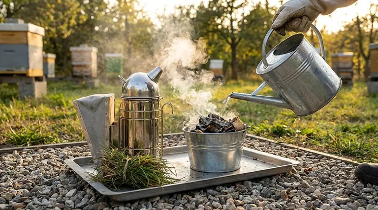 Каковы правильные методы тушения дымаря для пчел? Безопасное управление пожарными рисками на вашей пасеке