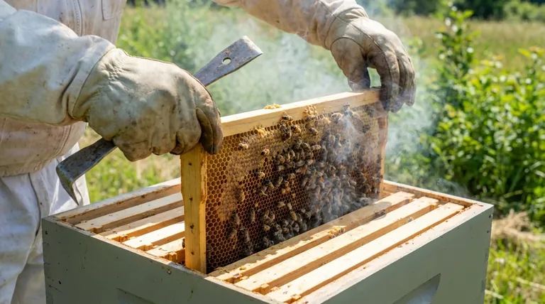 应如何取出巢脾以最大限度地减少对蜜蜂的干扰?掌握温和养蜂技术