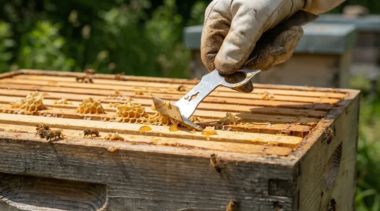 フレーム上部の余分な巣（バーコム）はいつ除去すべきか？ 巣箱管理成功の鍵