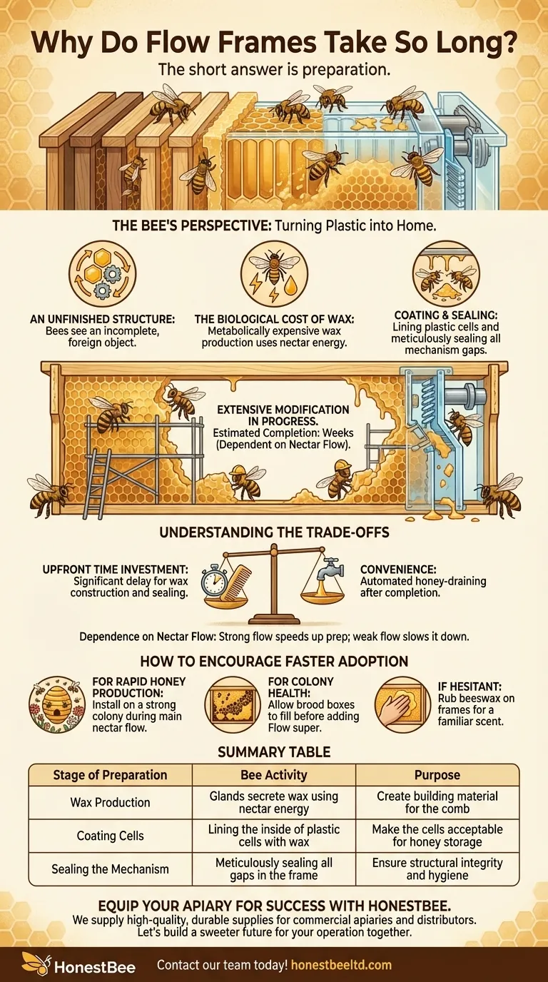 Why does Flowframes take so long? The Essential Prep Work Bees Must Do First Visual Guide