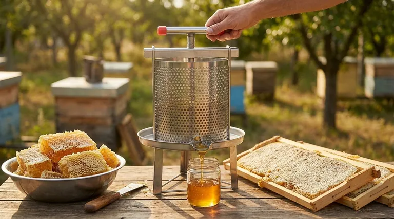 What are the steps to operate a bucket honey press? Maximize Your Honey Yield with Simple Mechanical Force
