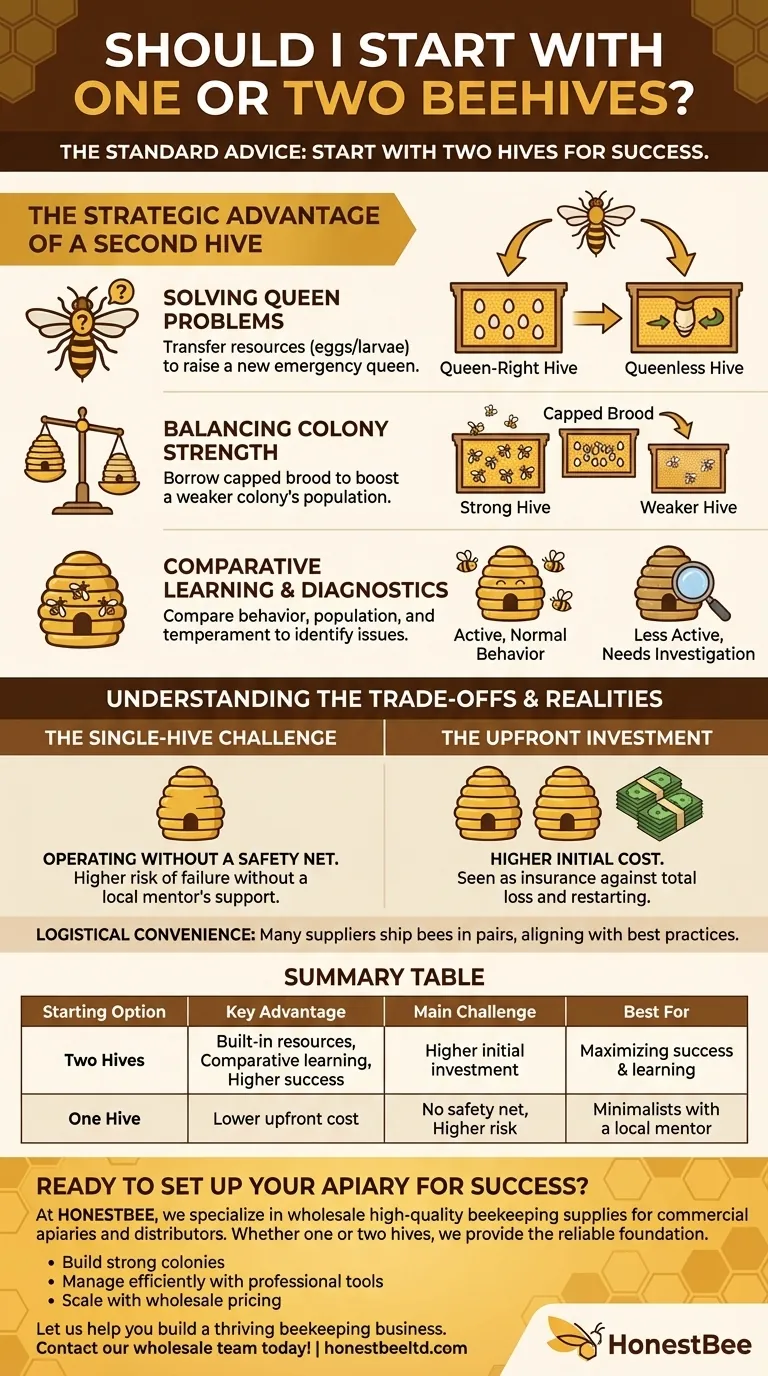 我应该从一个蜂箱开始还是两个蜂箱开始？通过战略方法最大化您的成功 图解指南