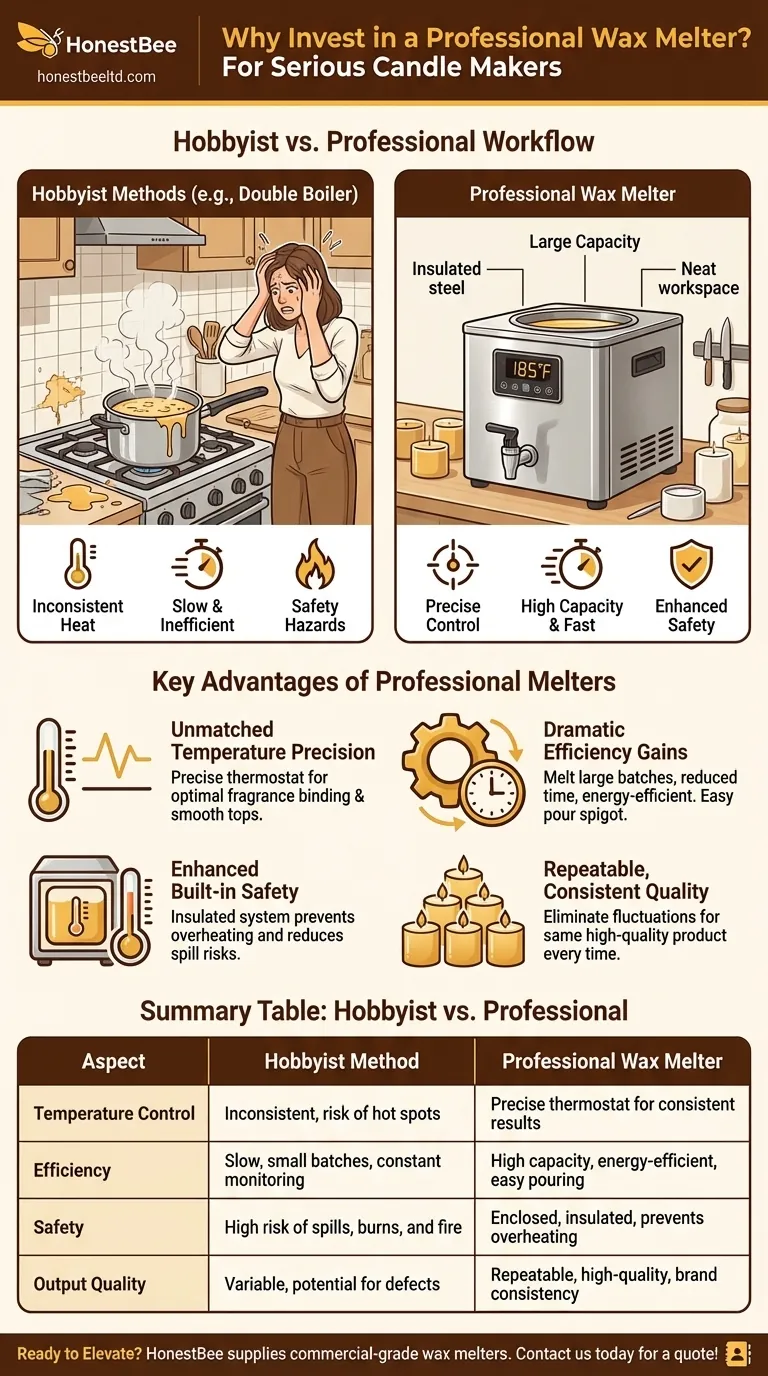 Perché si consiglia l'investimento in un fonditrice professionale per i produttori di candele seri? Ottieni una qualità costante e fai crescere la tua attività Guida Visiva
