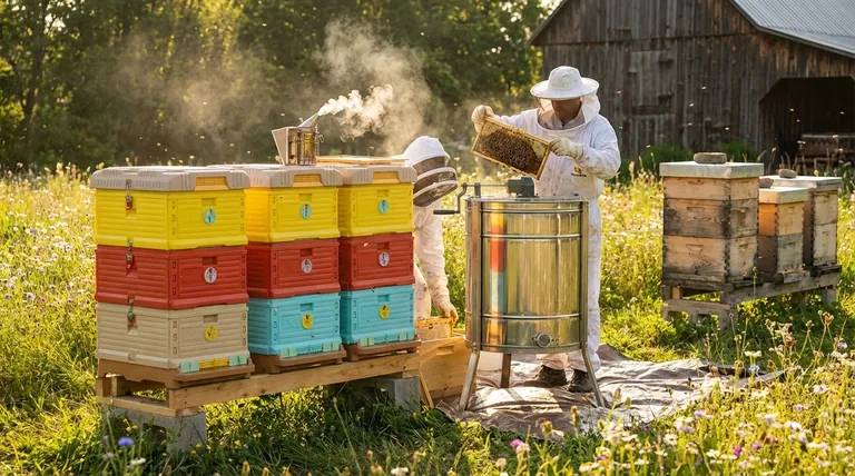 ¿Por qué los apicultores podrían preferir las colmenas de plástico para la extracción? Aumente la eficiencia y la higiene