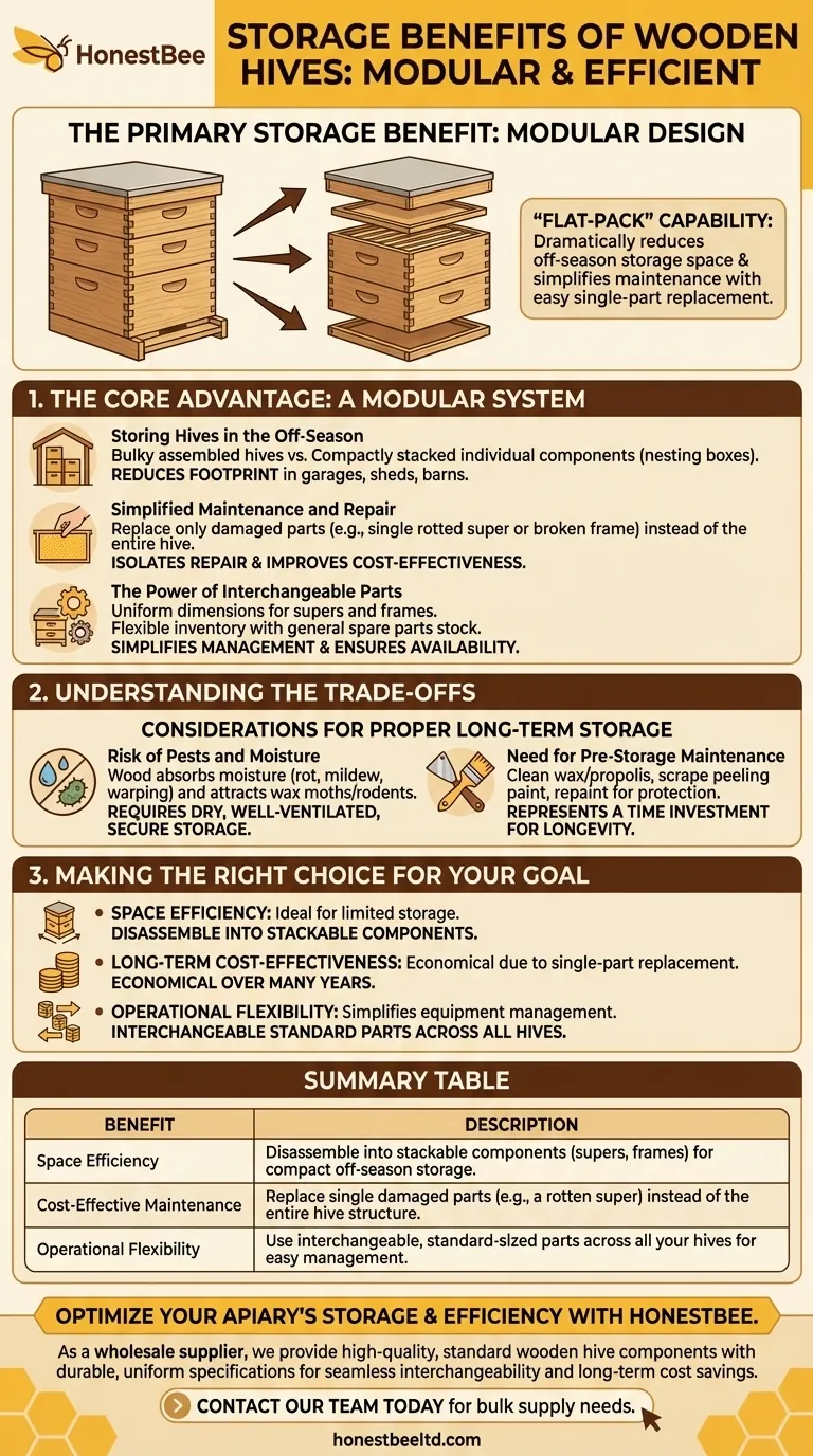 ما هي فوائد التخزين التي توفرها خلايا النحل الخشبية؟ زيادة المساحة وتبسيط الصيانة دليل مرئي