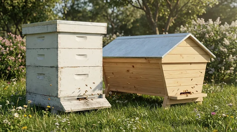 What are the main differences between Langstroth hives and top bar hives? Choose the Right Hive for Your Beekeeping Goals