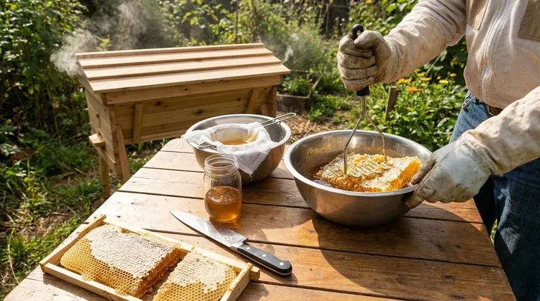 How does the top bar hive simplify honey harvesting? A Low-Tech, Beginner-Friendly Guide