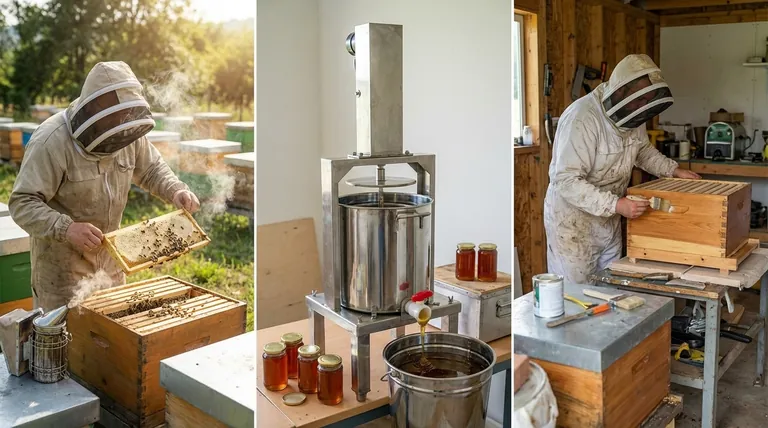 What are the three major tasks in beekeeping? Master the Core Cycle for a Healthy Hive