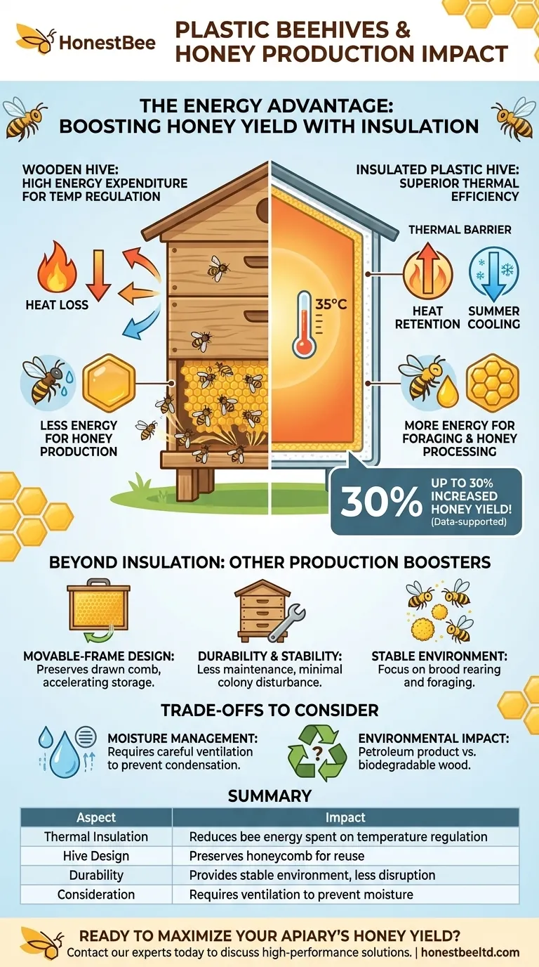 プラスチック製の蜂の巣箱は蜂蜜の生産にどのような影響を与えますか？優れた断熱性で収量を向上させる ビジュアルガイド
