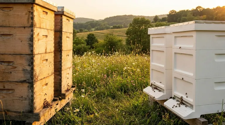 What should be the primary consideration when choosing between wood and plastic bee hives? Align Your Hive Choice with Your Beekeeping Philosophy