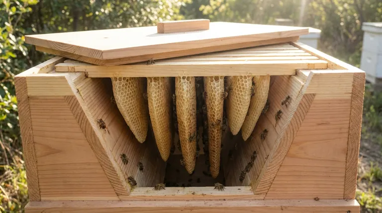How does the orientation of the hive sides benefit comb construction? Ensure Straight, Movable Combs for Easier Hive Management