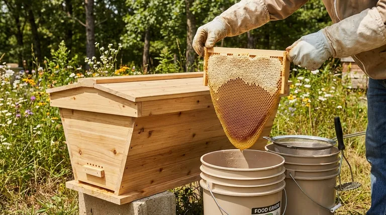 How is honey harvested from top-bar hives? Master the Crush and Strain Method for Natural Beekeeping