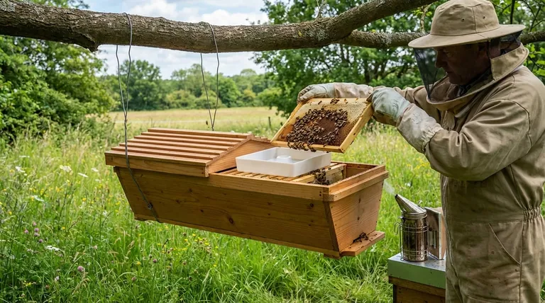 What are the advantages of hanging the Kenyan top-bar hive? Superior Pest Protection for Your Colony