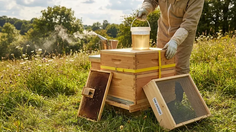 初心者向けのミツバチの巣箱の始め方:巣箱の設置とミツバチの導入に関する完全ガイド