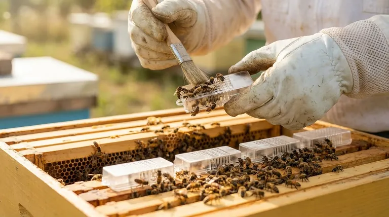 Why is it recommended to bank queens without attendants in the cages? Maximize Queen Acceptance & Survival