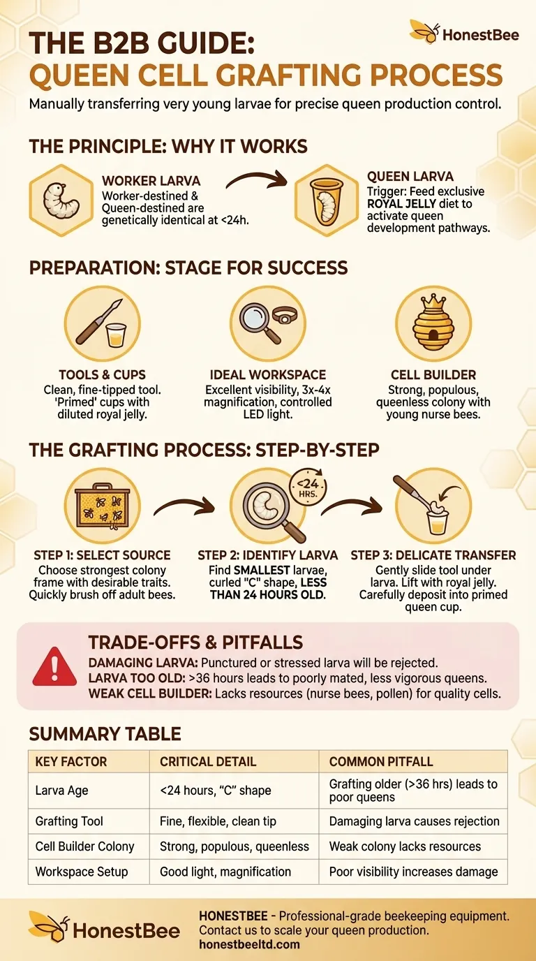Qual è il processo per innestare le celle reali? Allevamento di Regine di Precisione Magistrale per il Tuo Apiario Guida Visiva