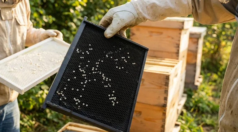 Quelles sont les options de couleur disponibles pour les cadres en plastique, et quel est l'avantage des cadres noirs ? Améliorez l'efficacité de vos inspections de ruche