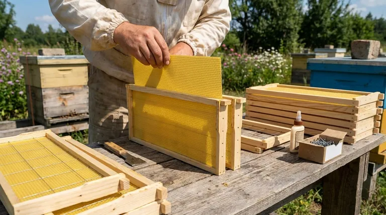 What are some tips for setting up hive frames? Build a Strong Foundation for Your Hive