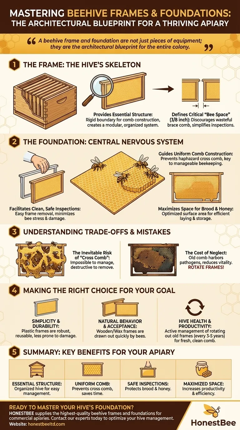 What is the overall benefit of mastering beehive frames and foundations? Build a Healthier, More Productive Hive Visual Guide