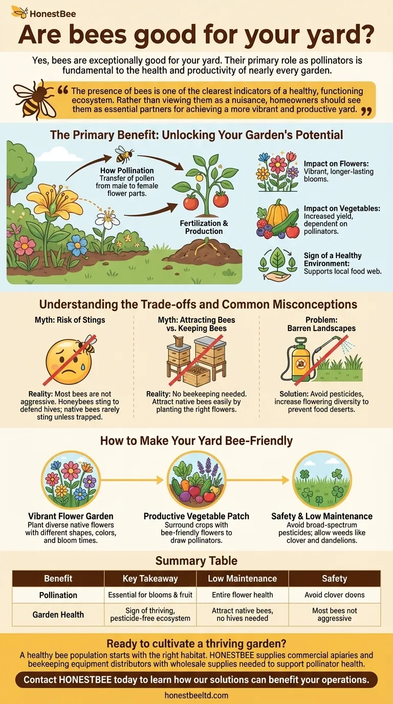 Are bees good for your yard? Unlock a Vibrant, Productive Garden Visual Guide