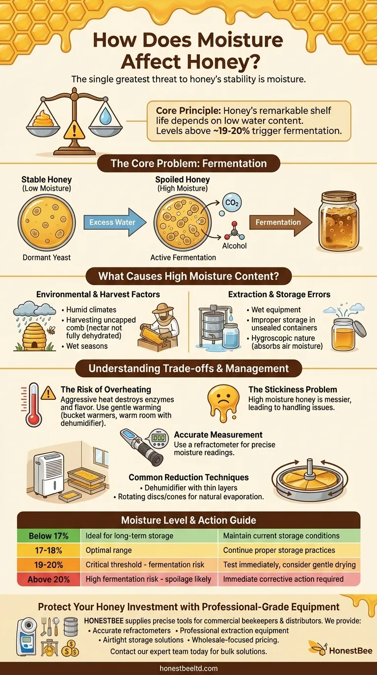 How does moisture affect honey? The #1 threat to honey&#039;s quality and shelf life Visual Guide