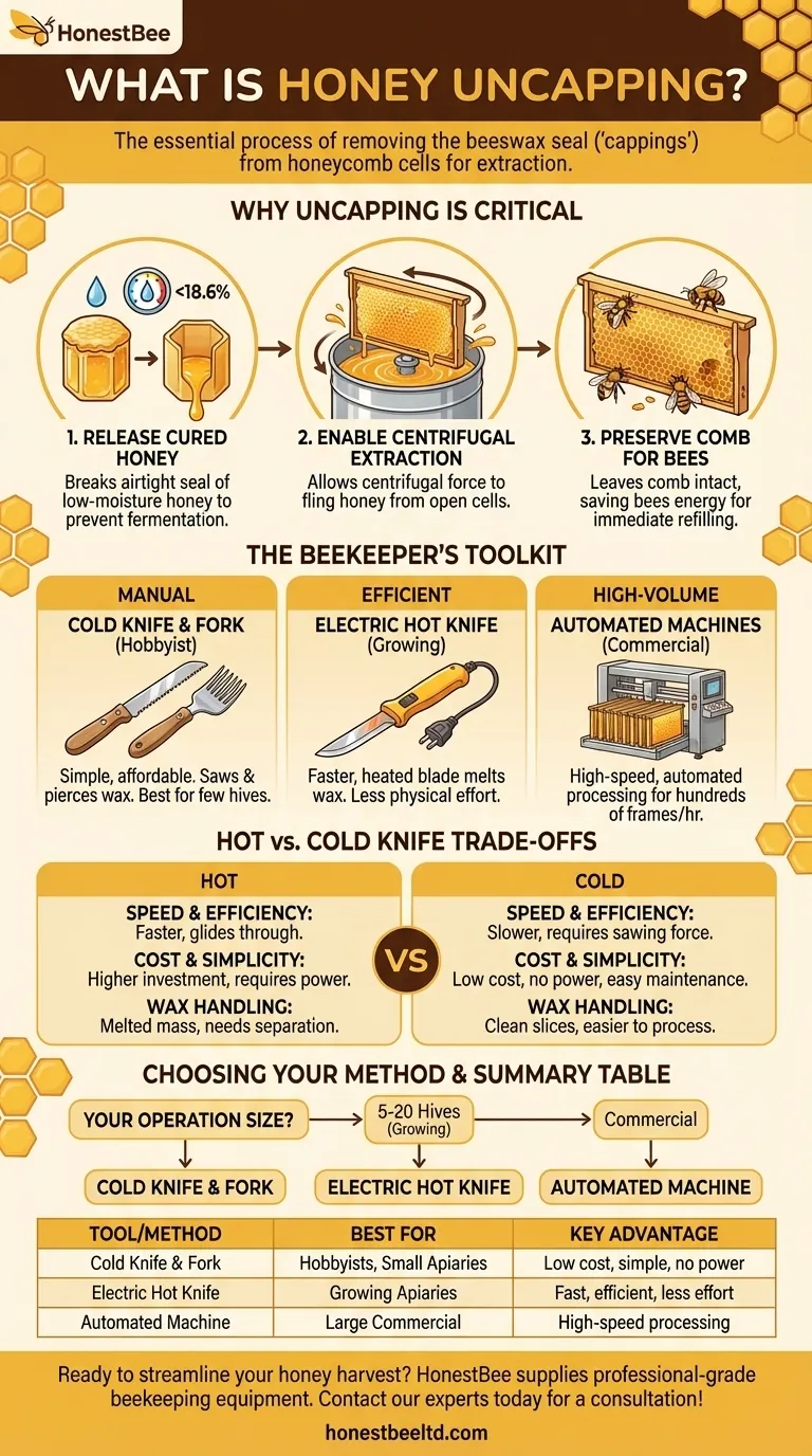 Cos'è la disopercolatura del miele? Il primo passo essenziale per raccogliere il tuo miele Guida Visiva