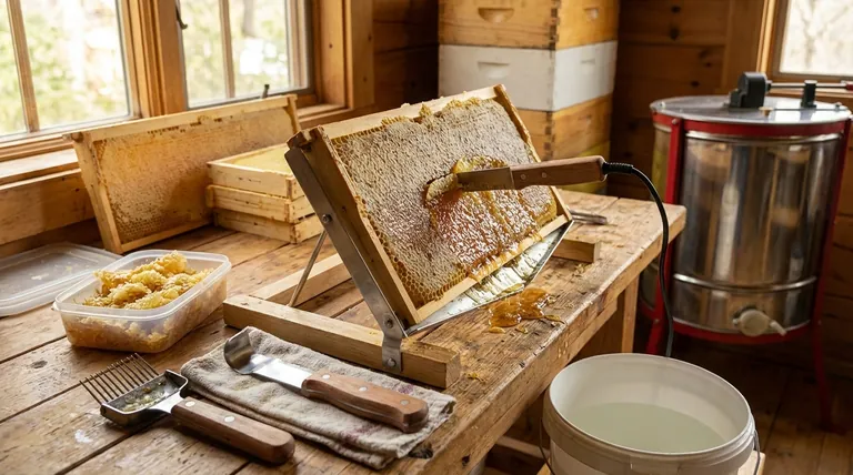 ما هي الأدوات المستخدمة لفك أغطية العسل؟ اختر السكين المناسب لحصادك