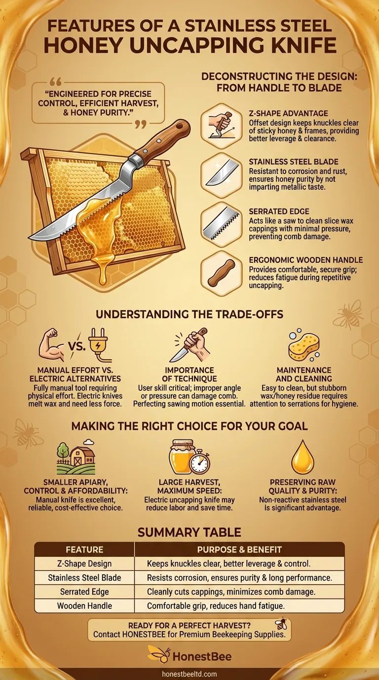 ステンレス製ハチミツ剥蓋ナイフの特徴は何ですか？よりクリーンで効率的な収穫を実現しましょう ビジュアルガイド