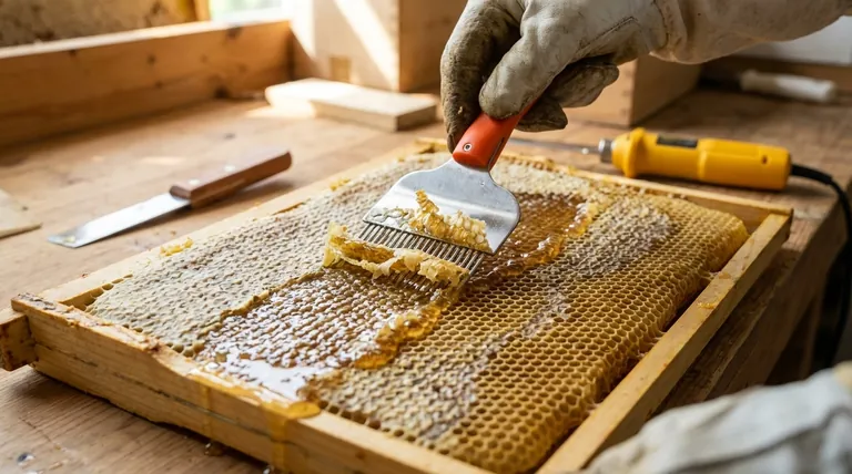 How does comb depth affect the efficiency of uncapping tools? Match Your Tool for a Faster Harvest