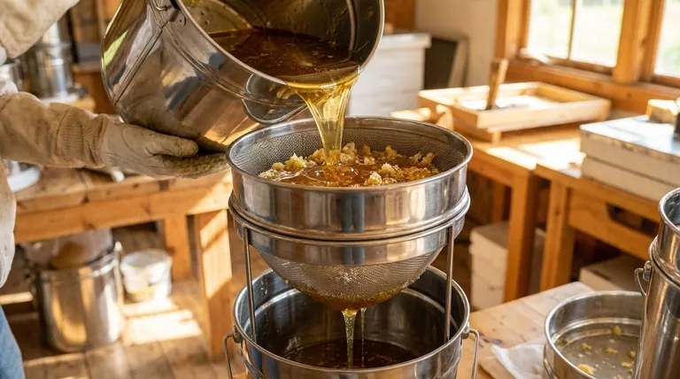 Wie verbessert die Doppelsiebanlage die Honigfiltration? Erzielen Sie eine schnellere, sauberere Honigverarbeitung