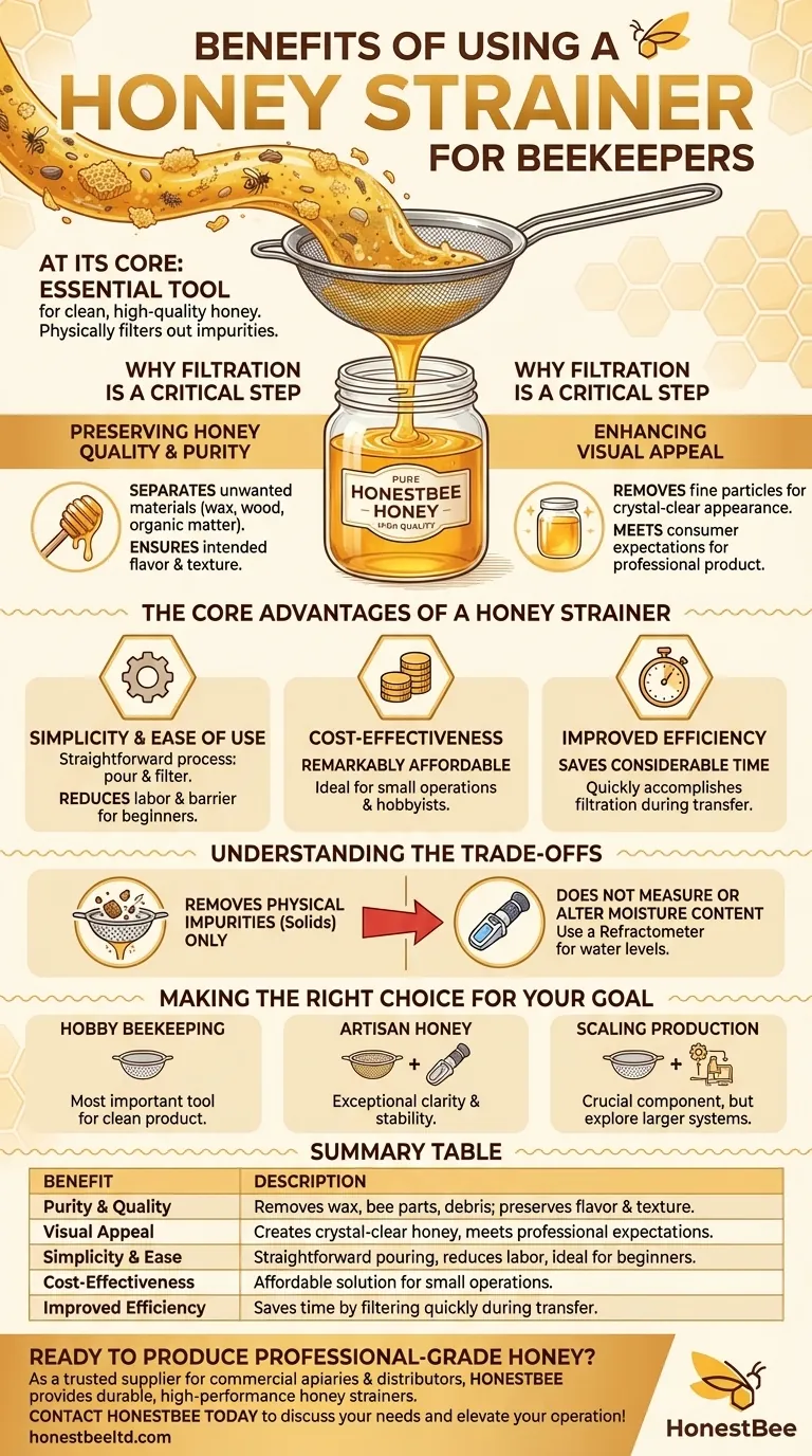 양봉가에게 꿀 여과기 사용의 이점은 무엇인가요? 깨끗하고 고품질의 꿀을 효율적으로 얻으세요 시각적 가이드