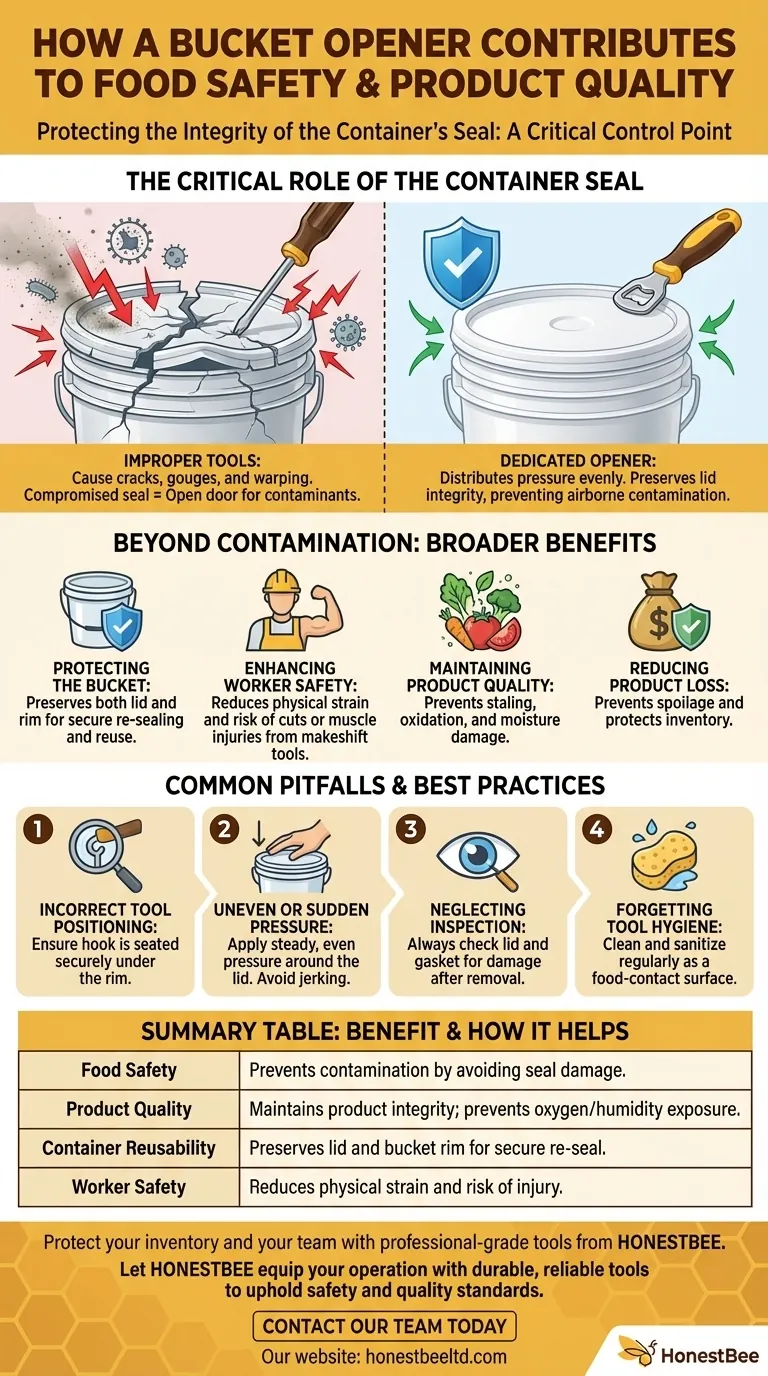 In che modo un aprisecchiello contribuisce alla sicurezza alimentare e alla qualità del prodotto? Garantire una rottura del sigillo pulita e priva di contaminanti Guida Visiva