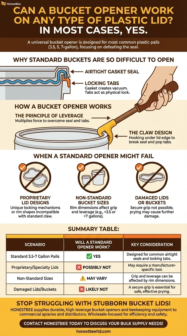 Может ли открывалка для ведер работать с любым типом пластиковой крышки? Раскройте секреты легкого открывания ведер Визуальное руководство