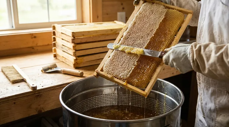 How are honey frames prepared before extraction? Master the Hive-to-Honey-House Process