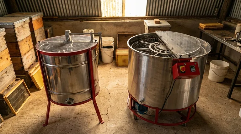 How do electric and manual honey extractors differ in cost and speed? Choose the Right Tool for Your Scale