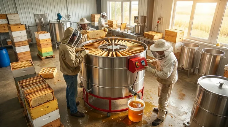 Who typically uses electric honey extractors? Essential for Large-Scale Commercial Beekeepers