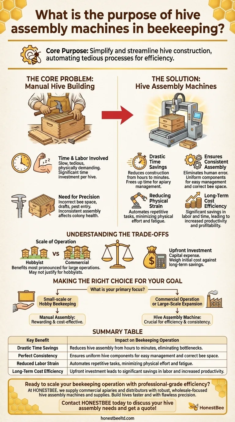 What is the purpose of hive assembly machines in beekeeping? Boost Efficiency for Your Apiary Visual Guide