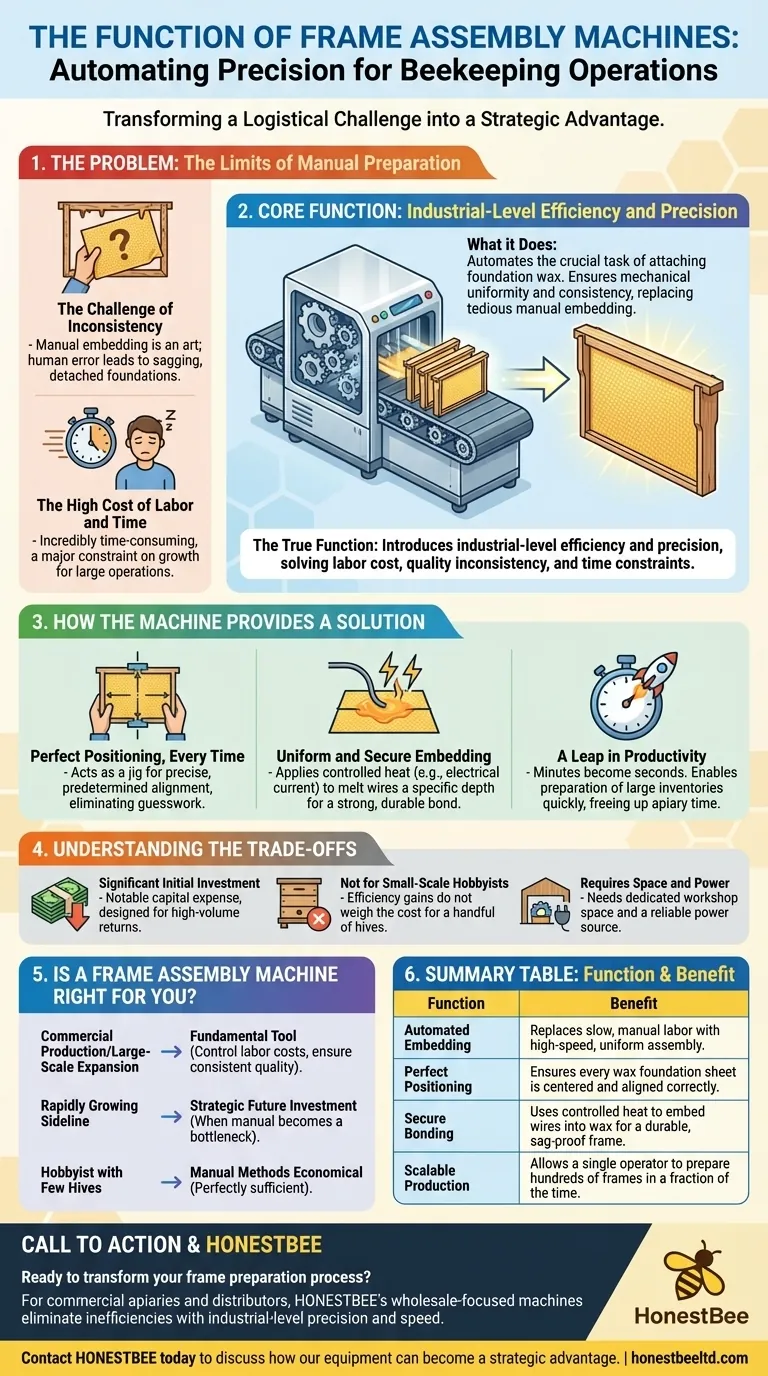 Quelle est la fonction des machines d'assemblage de cadres ? Automatisez la préparation de vos cadres pour une efficacité maximale Guide Visuel