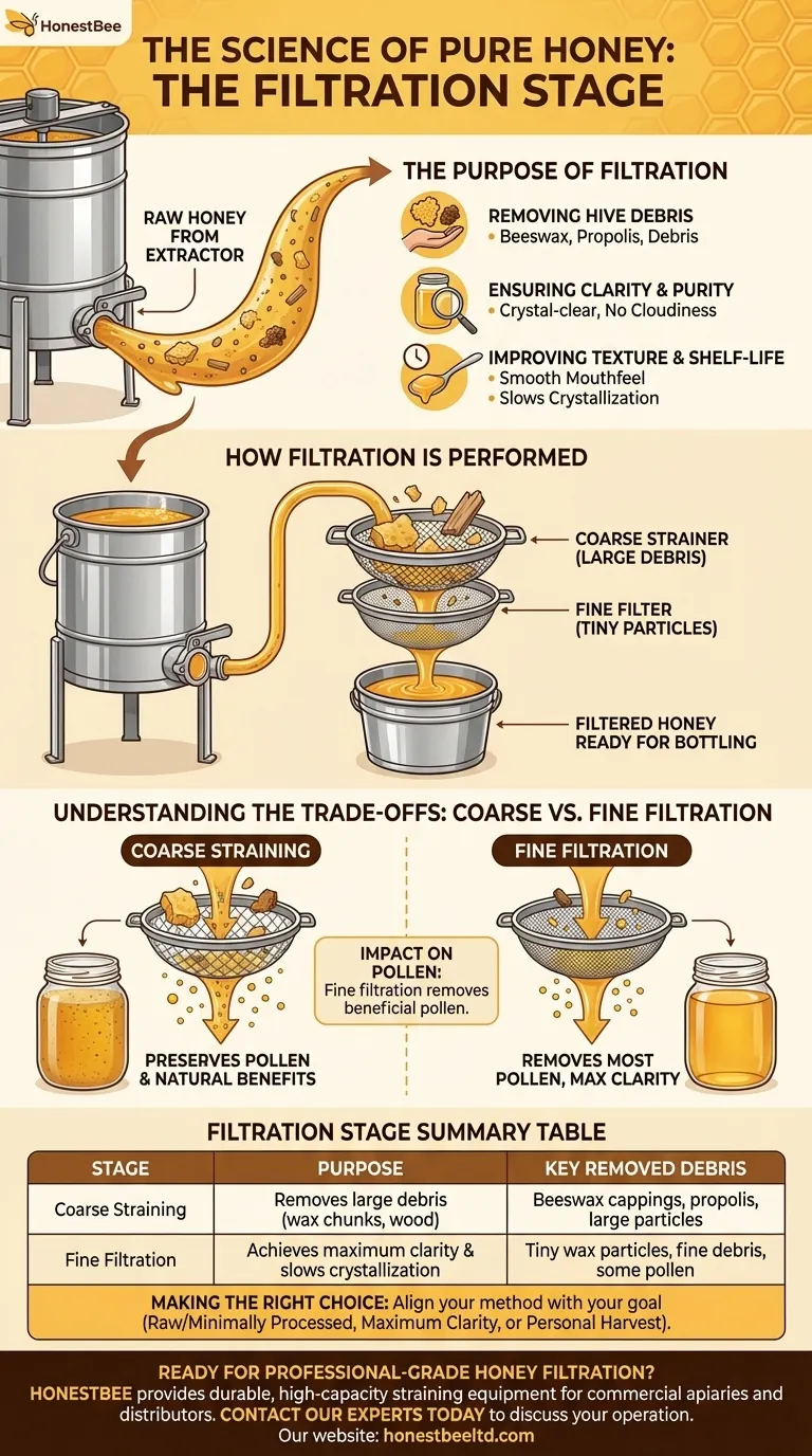 ماذا يحدث خلال مرحلة تصفية العسل؟ دليل لتنقية محصولك دليل مرئي