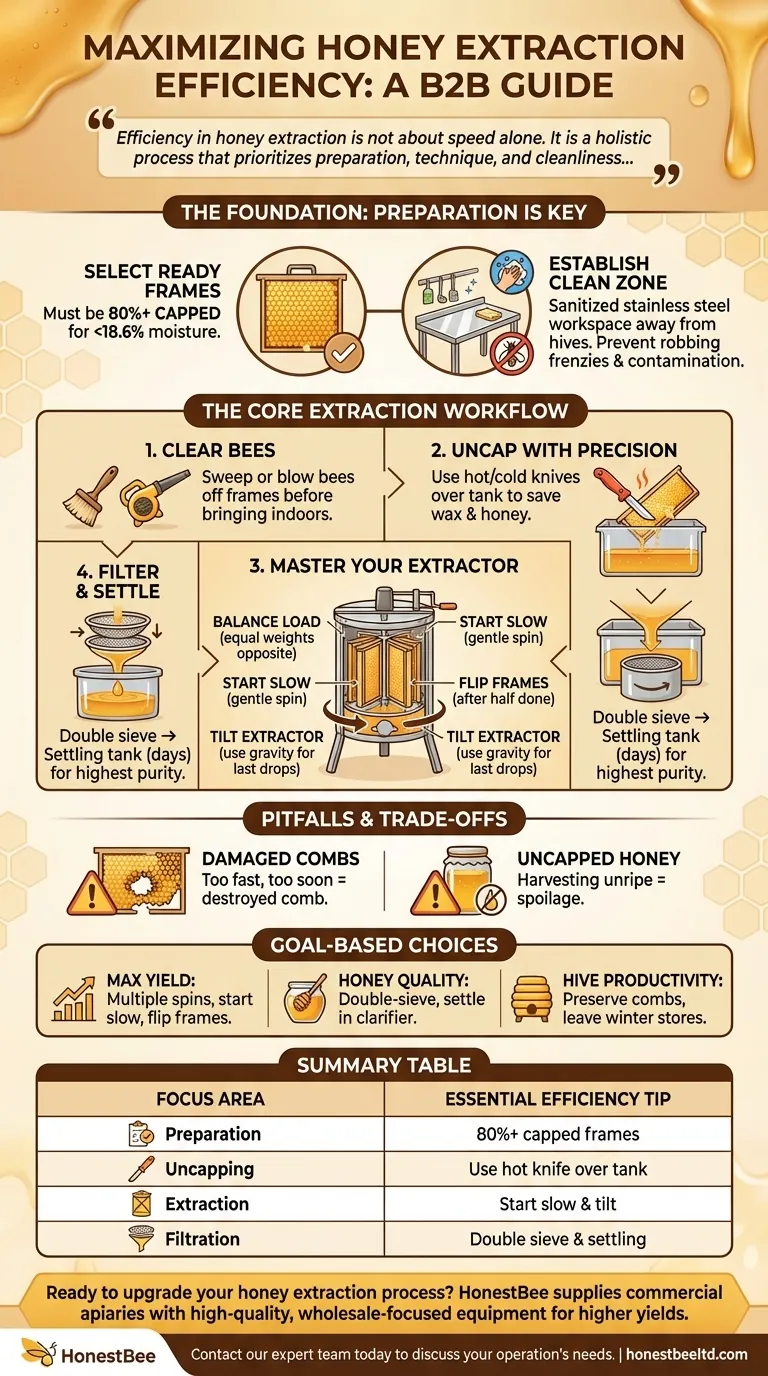 What tips can maximize honey extraction efficiency? Unlock Higher Yields and Purer Honey Visual Guide