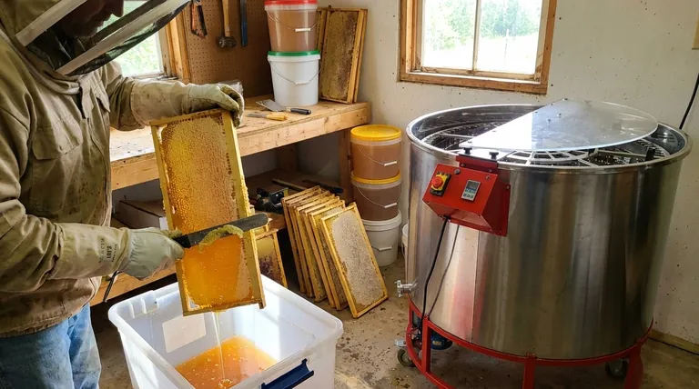 원심분리기를 이용한 꿀 채취 단계는 무엇인가요? 효율적이고 벌집을 보존하는 수확을 위한 안내서