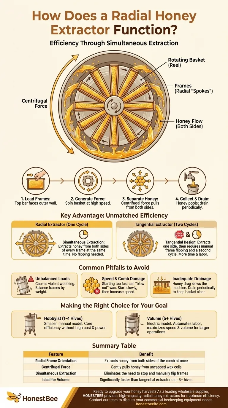 How does a radial honey extractor function? Unlock Faster, More Efficient Honey Harvesting Visual Guide