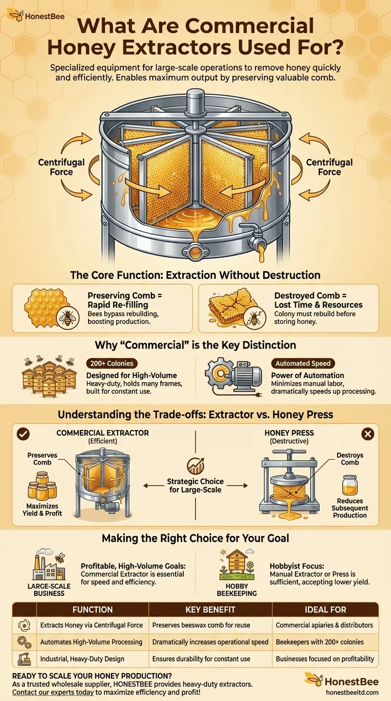 What are commercial honey extractors used for? Boost Your Apiary's Efficiency & Profitability Visual Guide